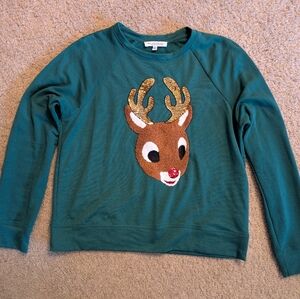Rudolph Christmas Sweater Size Small